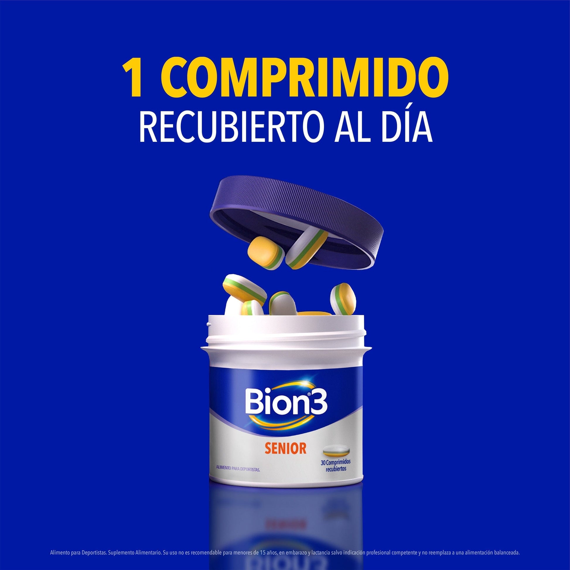 Bion3 Senior 60 Comprimidos Multivitamínico Farmex-Pluxee-Persistente 