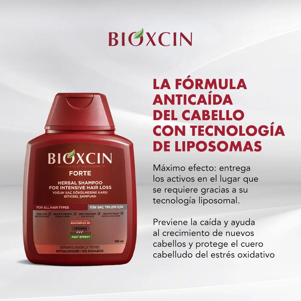 Bioxsine Forte Shampoo 300 mL Farmex-Pluxee-Persistente 