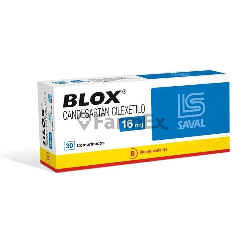 Blox 16 mg x 30 comprimidos Farmex-Fonasa-Persistente 