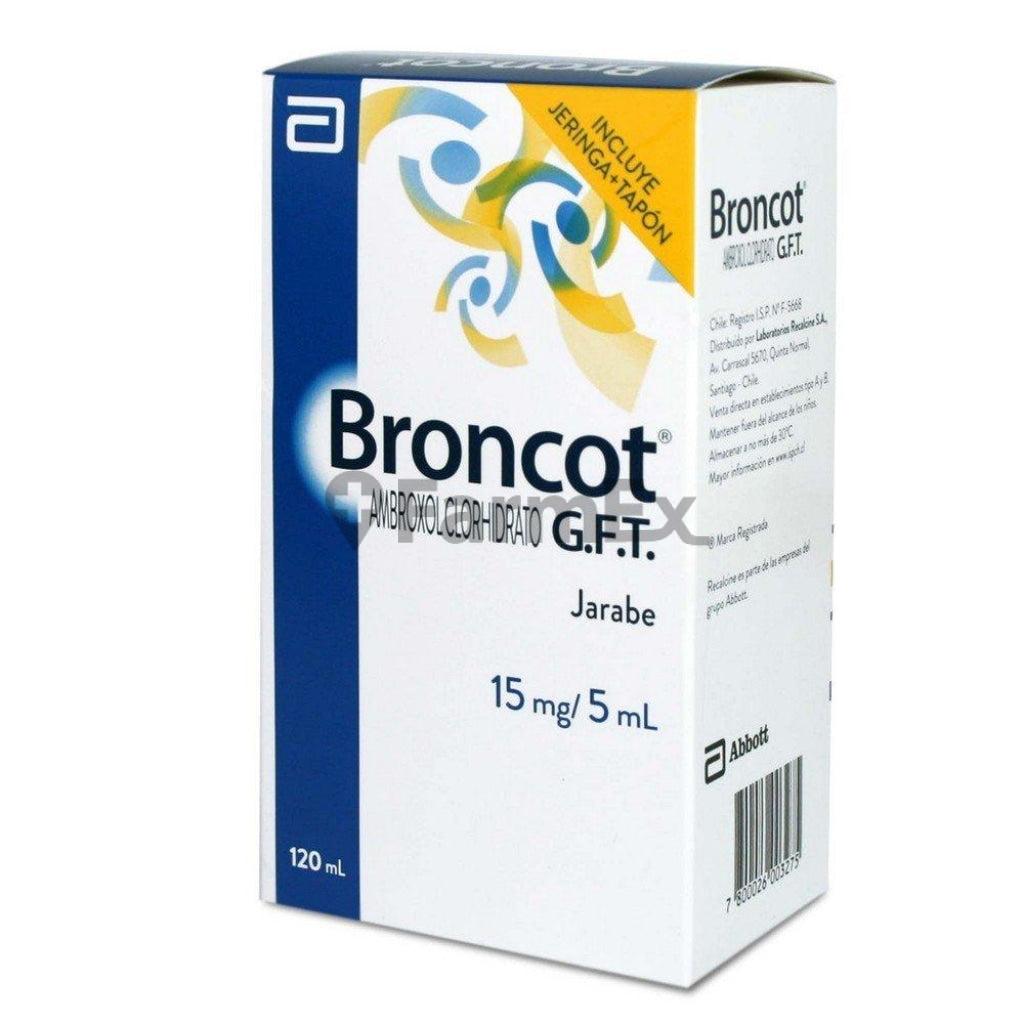 Broncot GFT Jarabe 15 mg / 5 mL x 120 mL.