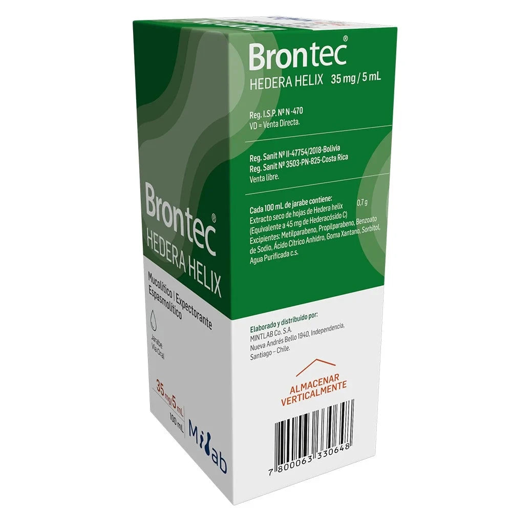 Brontec Jarabe 35 mg / 5 mL x 100 mL Farmex-Fonasa-Persistente 