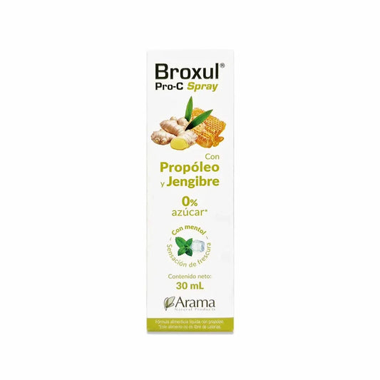Broxul Spray Jengibre Sabor Miel + vit c 30ml - Arama.