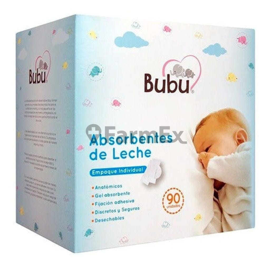 Bubu "Absorbentes de leche" x 90 unidades Farmex-Pluxee-Persistente 