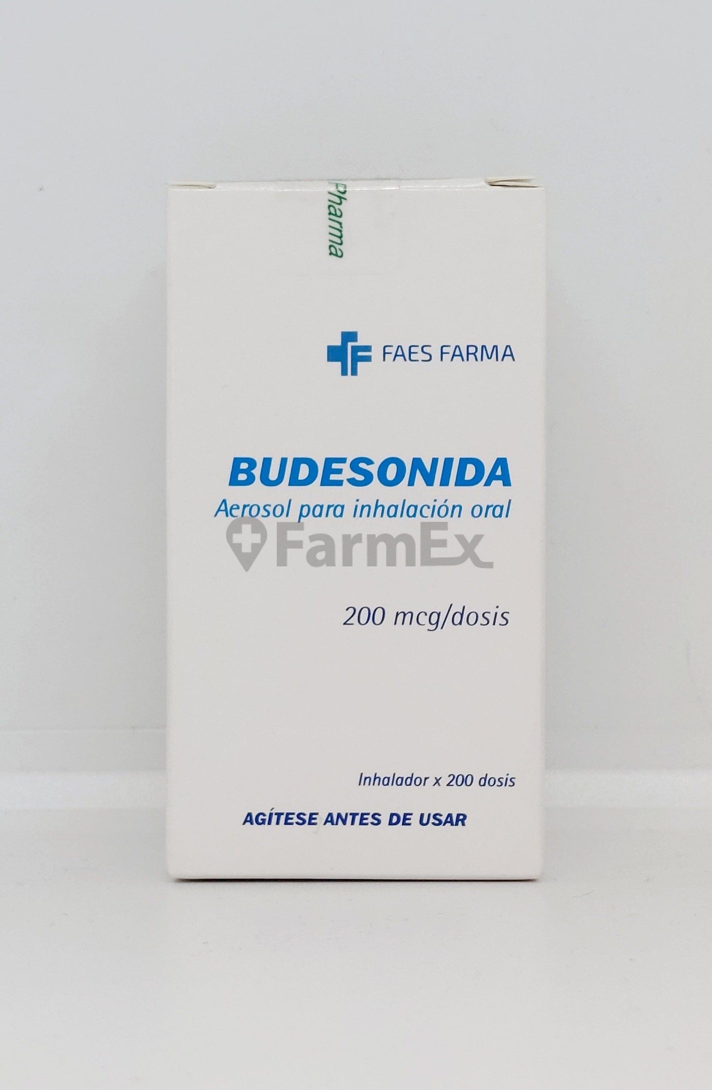 Budesonida Aerosol para Inhalación 200 mcg / dosis Farmex-MiaHealth-Persistente 