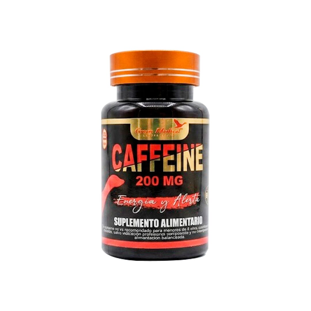 Caffeine 200 mg x 60 Cápsulas GREEN MEDICAL 