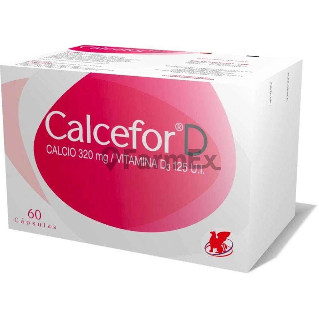 Calcefor D x 60 cápsulas Farmex-BanMedica-Persistente 