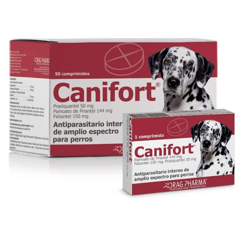 Canifort® Antiparasitario Interno de Amplio Espectro para Perros x 1 Comprimido Drag Pharma 