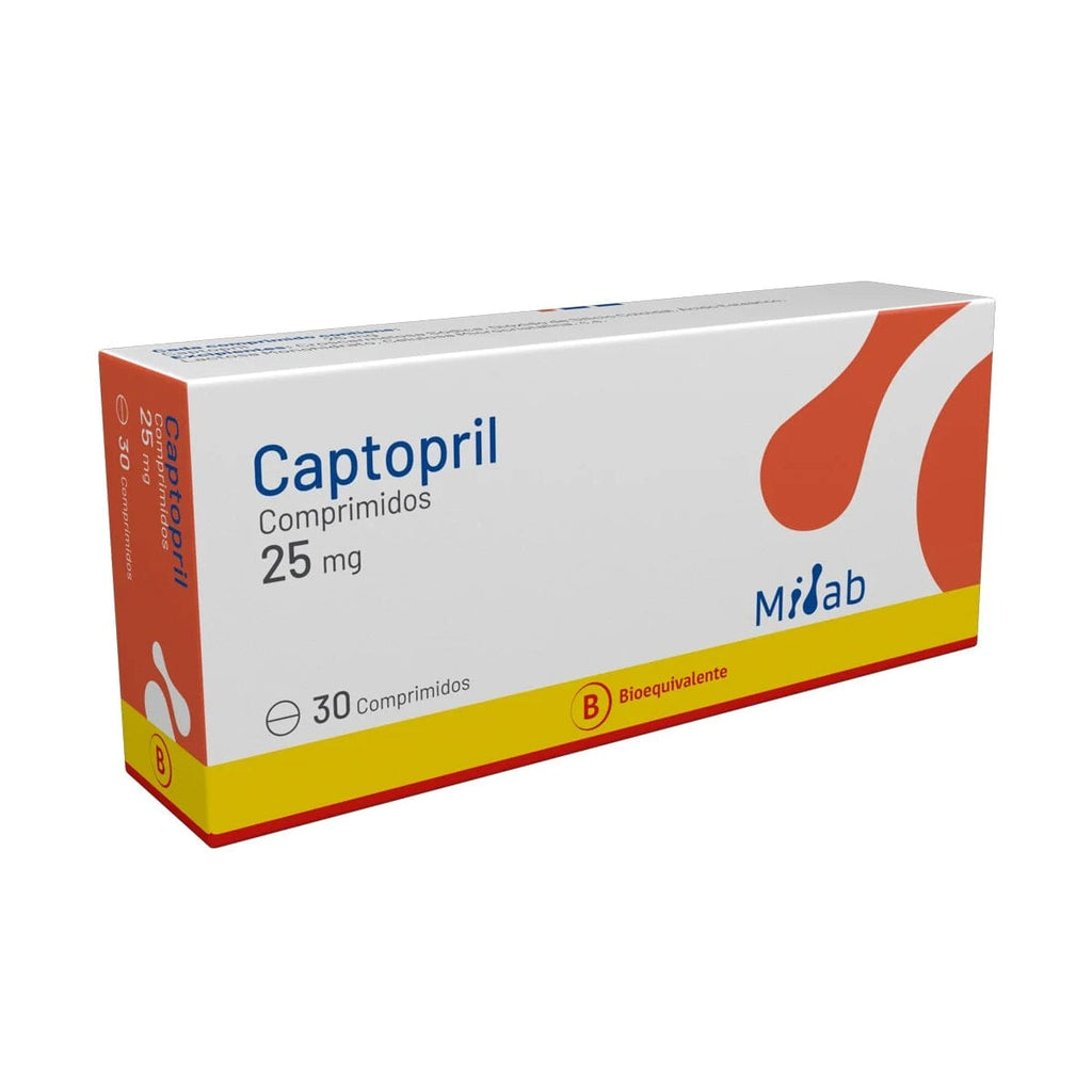 Captopril 25 mg x 30 comprimidos MINTLAB 