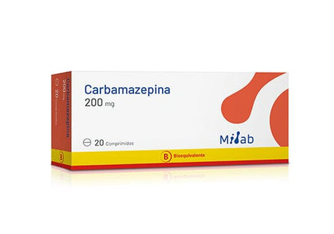Carbamazepina 200 mg x 20 comprimidos