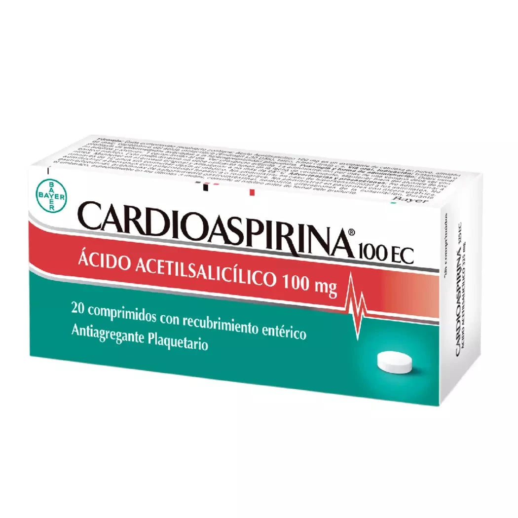 Cardioaspirina 100 mg EC x 20 comprimidos BAYER 