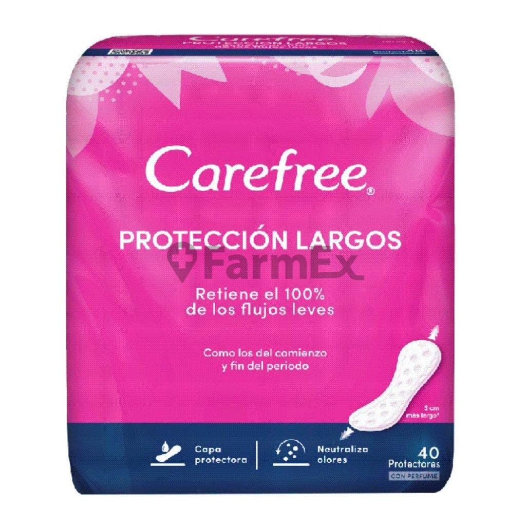 Carefree "Protección largos" x 40 unidades. Farmex-Fonasa 