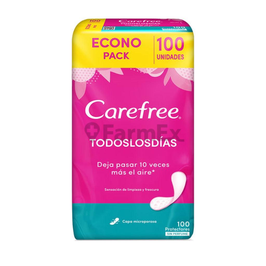 Carefree "Todos los días" x 100 protectores.