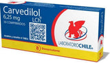 Carvedilol 6,25 mg x 30 comprimidos  "Ley Cenabast"