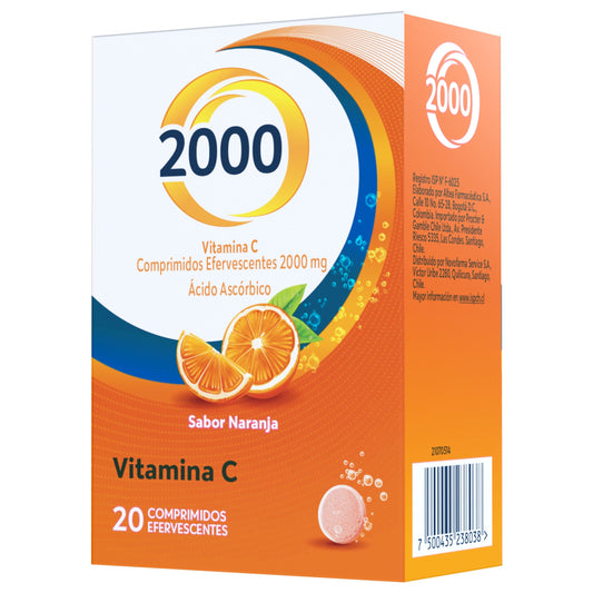 Cebion Vitamina C 2000 mg x 20 comprimidos MERCK 