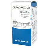 Cefadroxilo 250 mg / 5 mL Suspensión Oral x 60 mL.