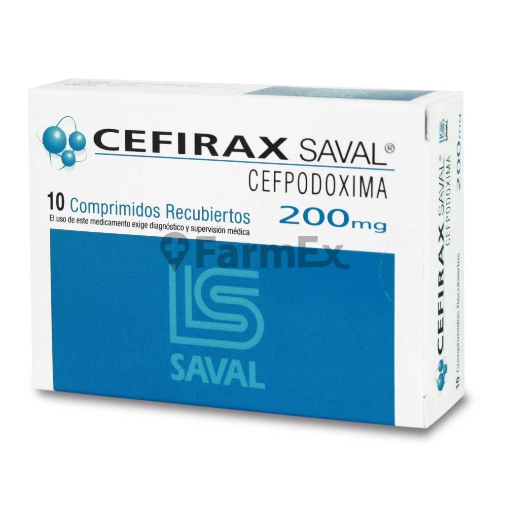 Cefirax 200 mg x 10 comprimidos.