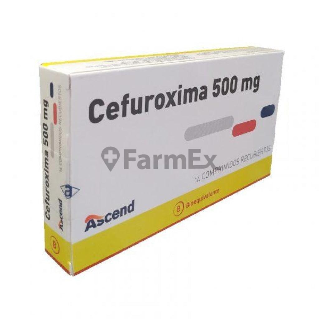 Cefuroxima 500 mg x 14 comprimidos.