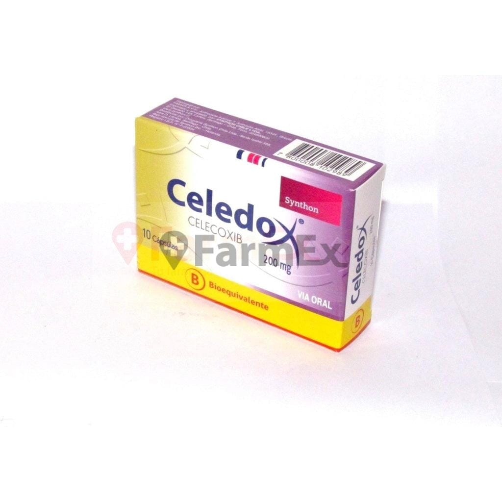 Celedox 200 mg x 10 cápsulas Farmex-Fonasa-Persistente 