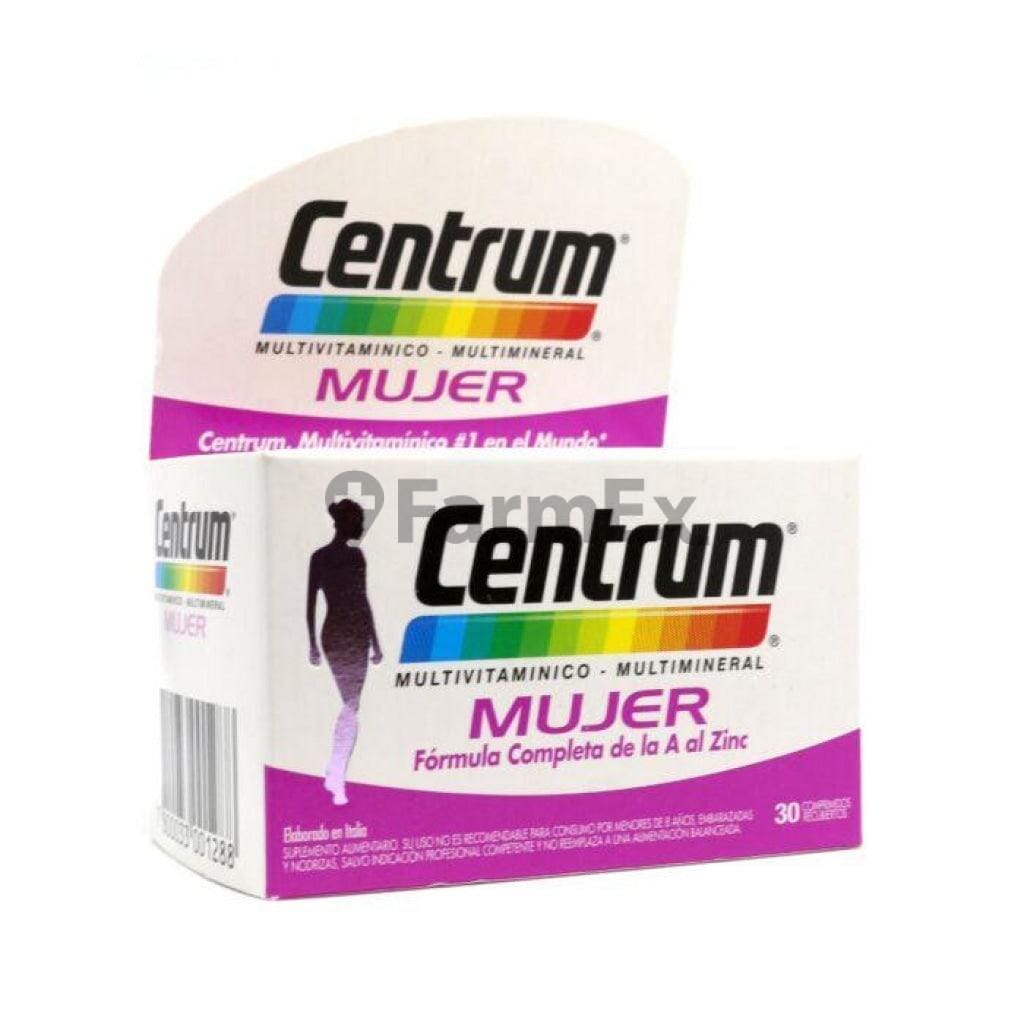 Centrum Mujer x 30 comprimidos Farmex-BanMedica-Persistente 