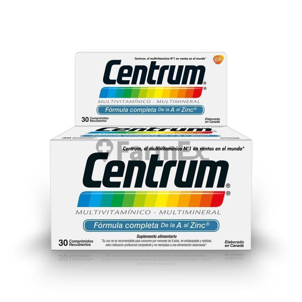 Centrum Multivitaminico - Multimineral x 30 comprimidos Farmex-VidaTres-Persistente 