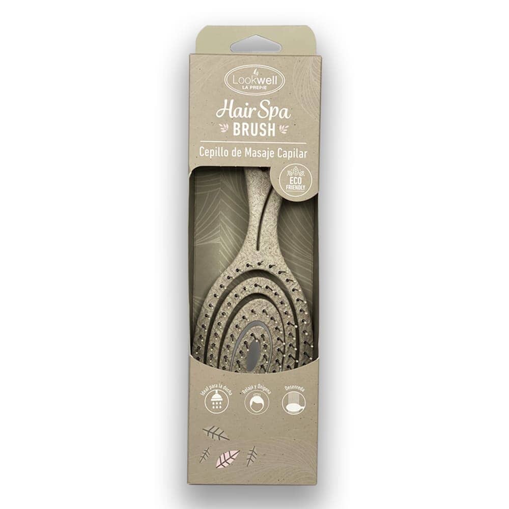 Cepillo de Masaje Capilar "Hair Spa Brush" Gris x 1 unidad Farmex-Fonasa-Persistente 