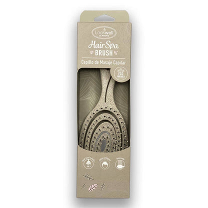 Cepillo de Masaje Capilar "Hair Spa Brush" Gris x 1 unidad Farmex-Fonasa-Persistente 