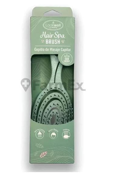 Cepillo de Masaje Capilar "Hair Spa Brush" Verde x 1 unidad Farmex-Pluxee-Persistente 