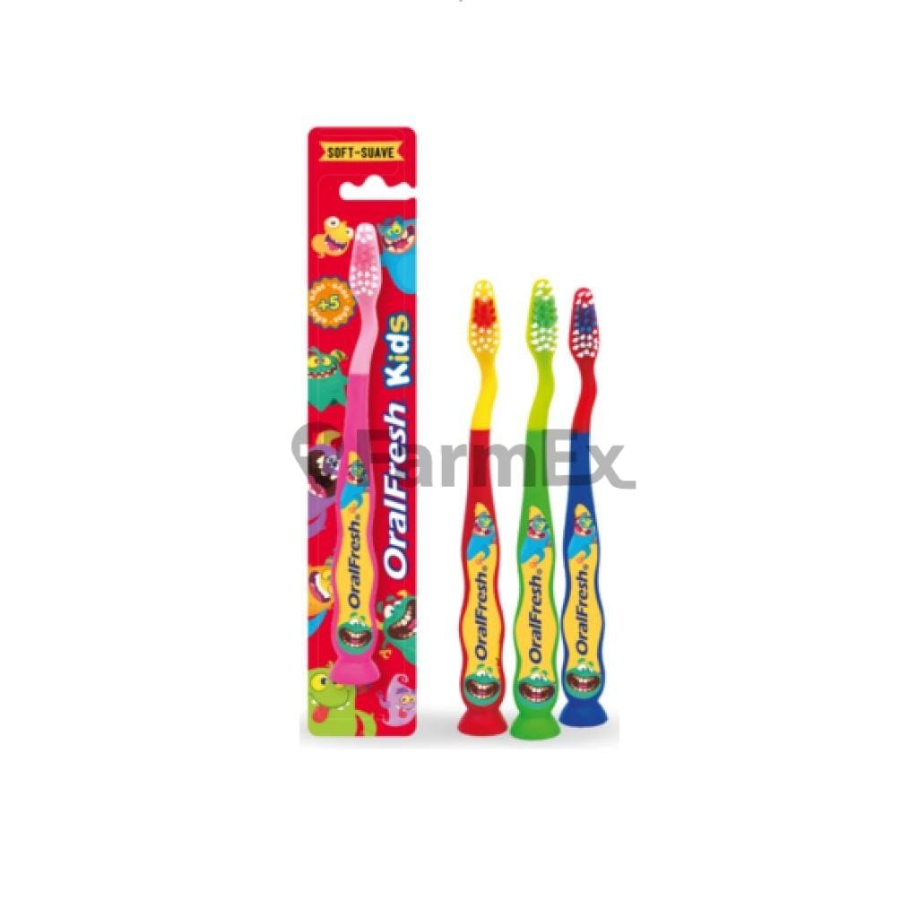 Cepillo dental Oral Fresh Kids "Suave" x 1 unidad Farmex-Pluxee-Persistente 