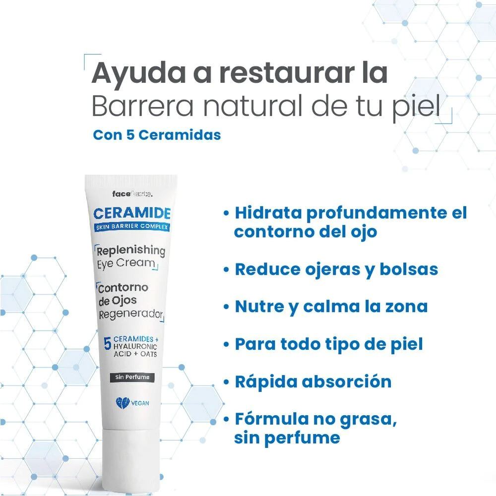 CERAMIDE Contorno de Ojos Regenerador 15 mL Facefacts 