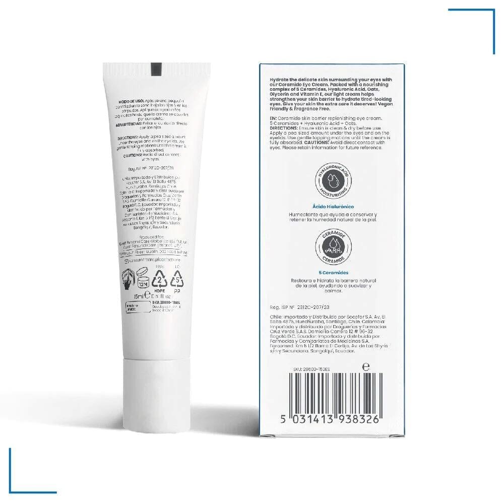 CERAMIDE Contorno de Ojos Regenerador 15 mL Farmex-Pluxee-Persistente 