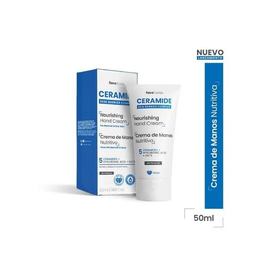 Ceramide, crema de Mano Nutritiva 50 mL.