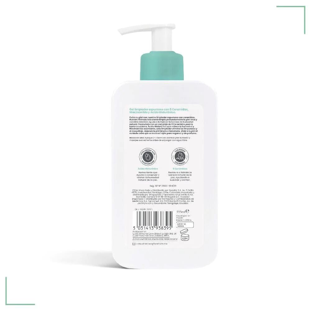 CERAMIDE Gel Limpiador Espumoso 236 mL Piel Grasa Facefacts 