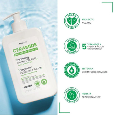 CERAMIDE Limpiador Hidratante Suave 236 mL Facefacts 