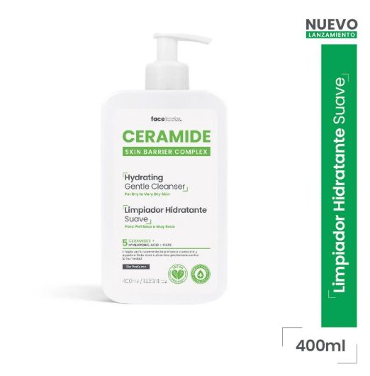 CERAMIDE Limpiador Hidratante Suave 400 mL Facefacts 