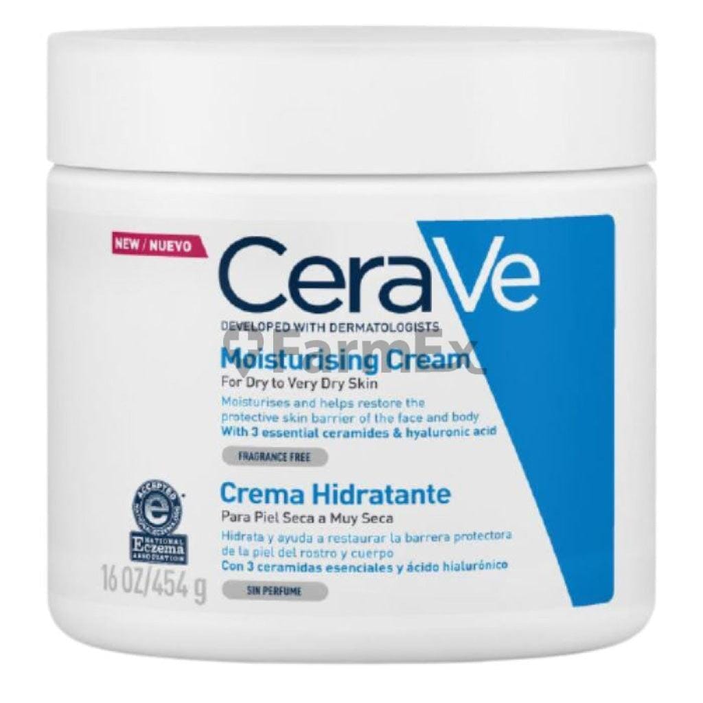 Cerave Crema Hidratante para Rostro y Cuerpo x 454 g Farmex-Fonasa-Persistente 
