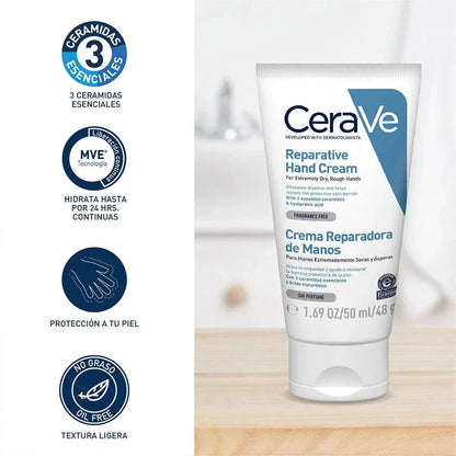 Ceravé Crema Reparadora De Manos x 50 mL Farmex-Pluxee-Persistente 