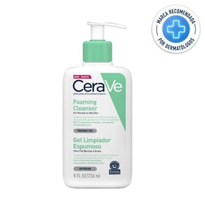 Cerave Gel Limpiador Espumoso x 236 mL Farmex-Fonasa-Persistente 