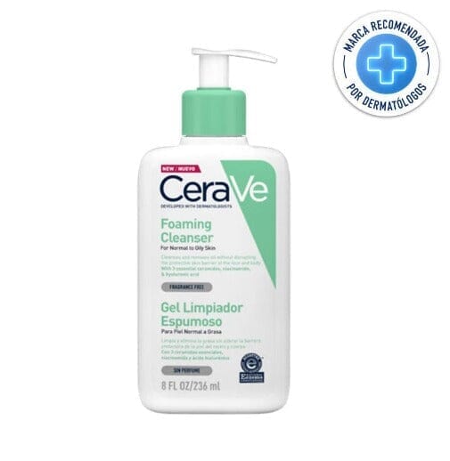 Cerave Gel Limpiador Espumoso x 236 mL Farmex-MiaHealth-Persistente 