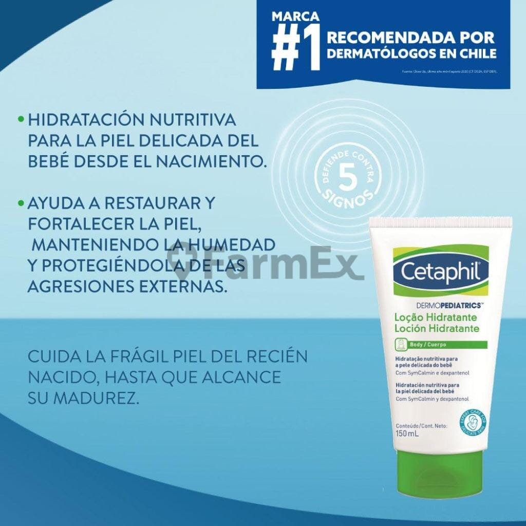 Cetaphil Dermopediatrics Loción Hidratante x 150 mL Farmex-Pluxee-Persistente 