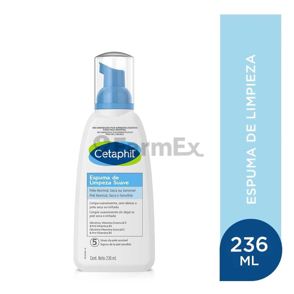 Cetaphil Espuma Limpiadora "Piel Sensible" x 236 mL Farmex-VidaTres-Persistente 