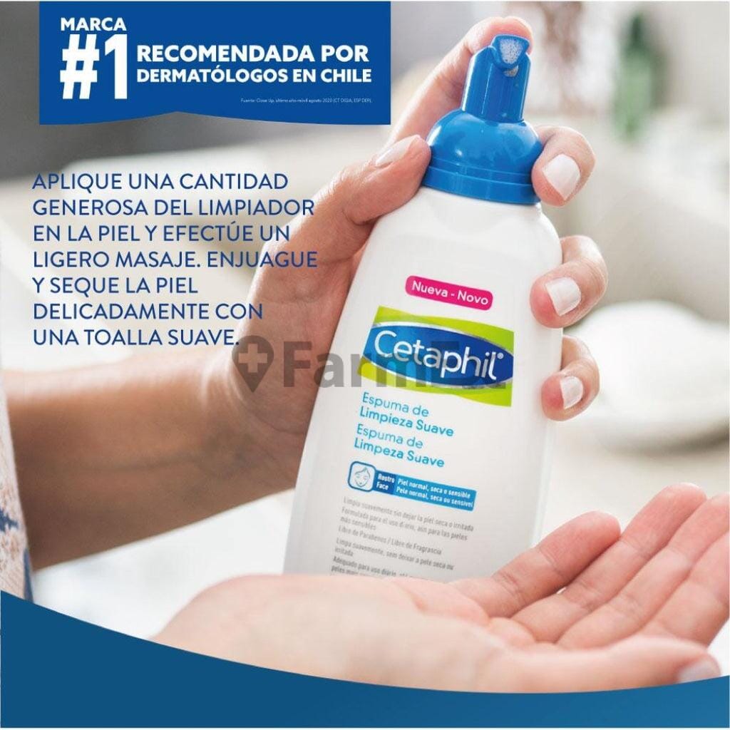Cetaphil Espuma Limpiadora "Piel Sensible" x 236 mL Farmex-VidaTres-Persistente 