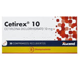 Cetirex Cetirizina 10 Mg 30 Comprimidos Recubiertos