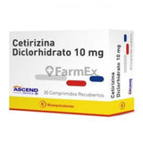 Cetirizina Diclorhidrato 10 mg x 30 comprimidos