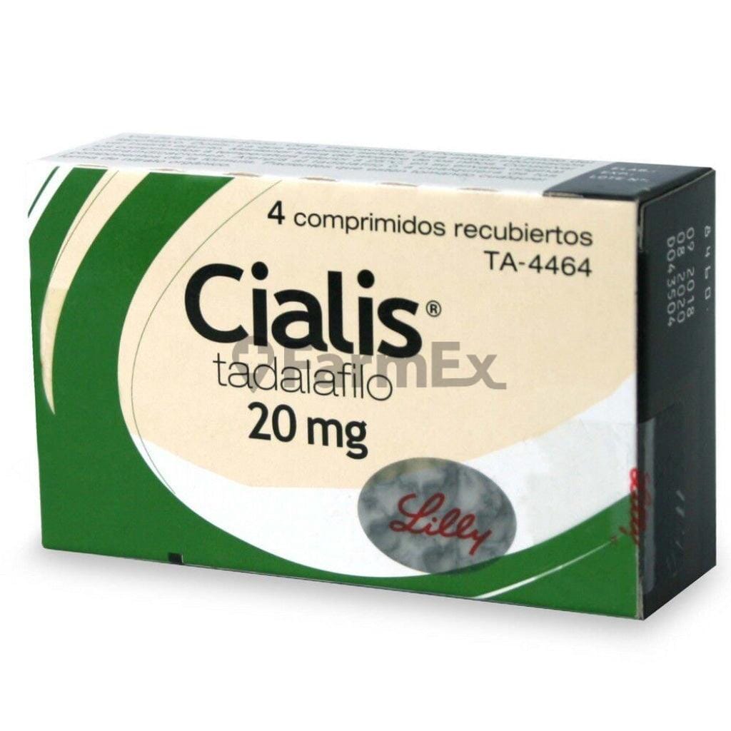 Cialis 20 mg x 4 comprimidos susc-1 de 5 meses Farmex-Suscripciones-Persistente 