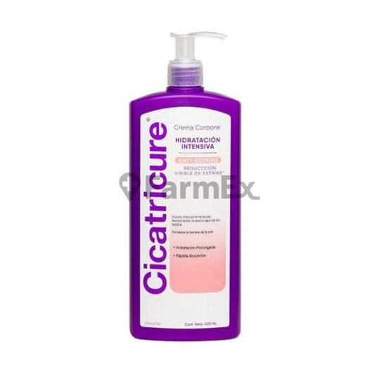 Cicatricure Anti-Estrias Crema Corporal x 400 mL Farmex-VidaTres-Persistente 