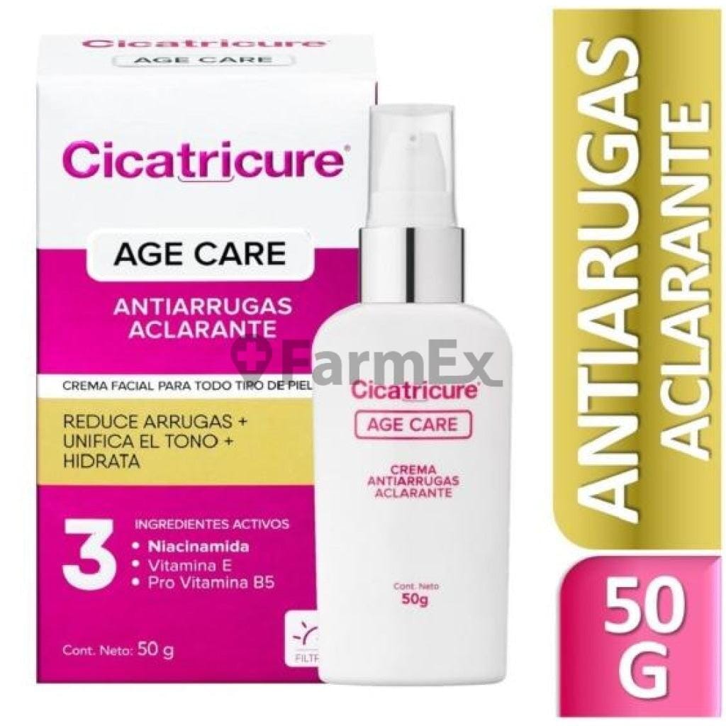 Cicatricure Antiarrugas Aclarante Age-Care x 50 g Farmex-Fonasa-Persistente 