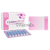 Ciclidon 20 CD x 28 comprimidos susc-1 de 2 meses