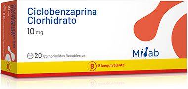 Ciclobenzaprina 10 mg x 20 comprimidos "Ley Cenabast" -