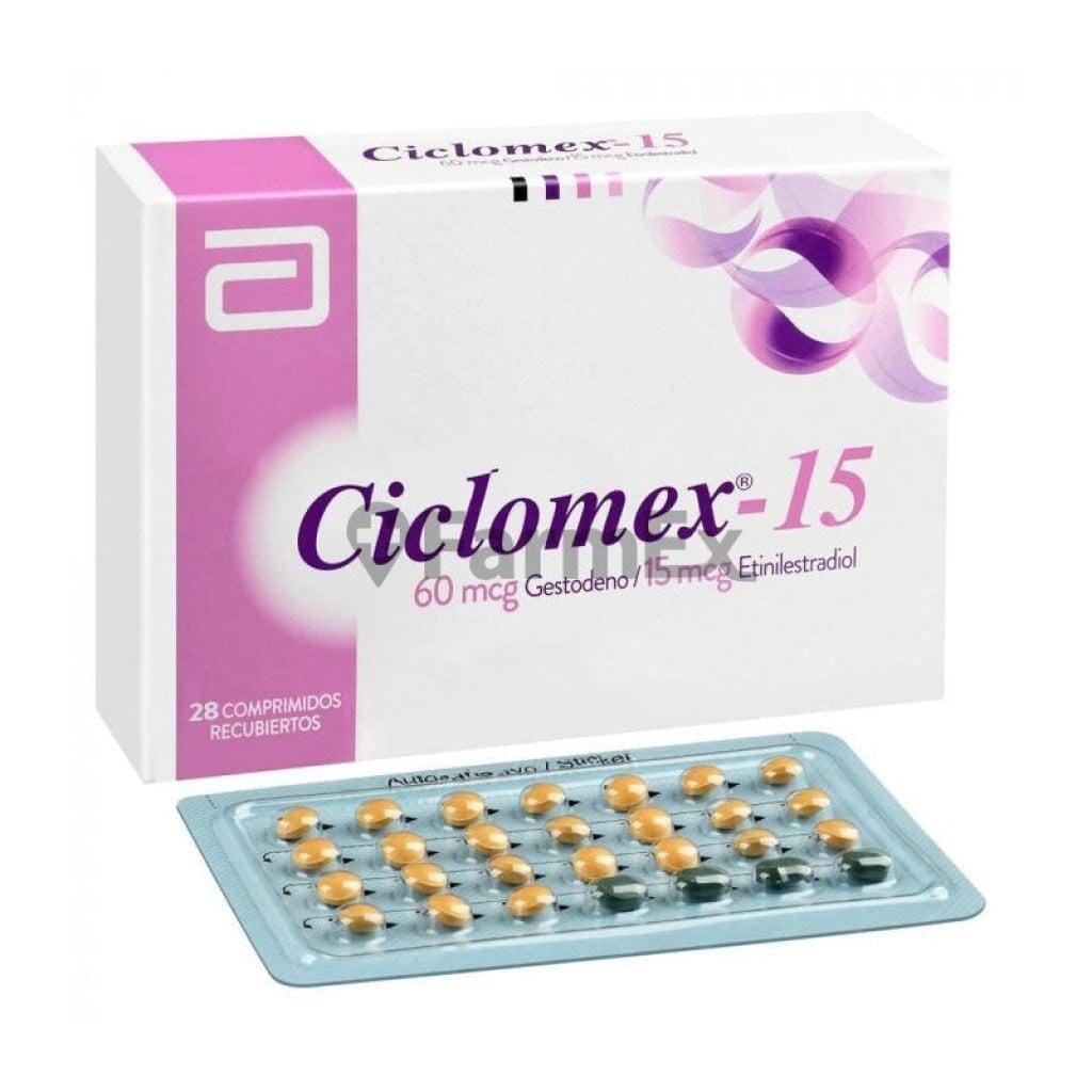 Ciclomex 15 x 28 comprimidos susc-1 de 6 meses Farmex-Suscripciones-Persistente 