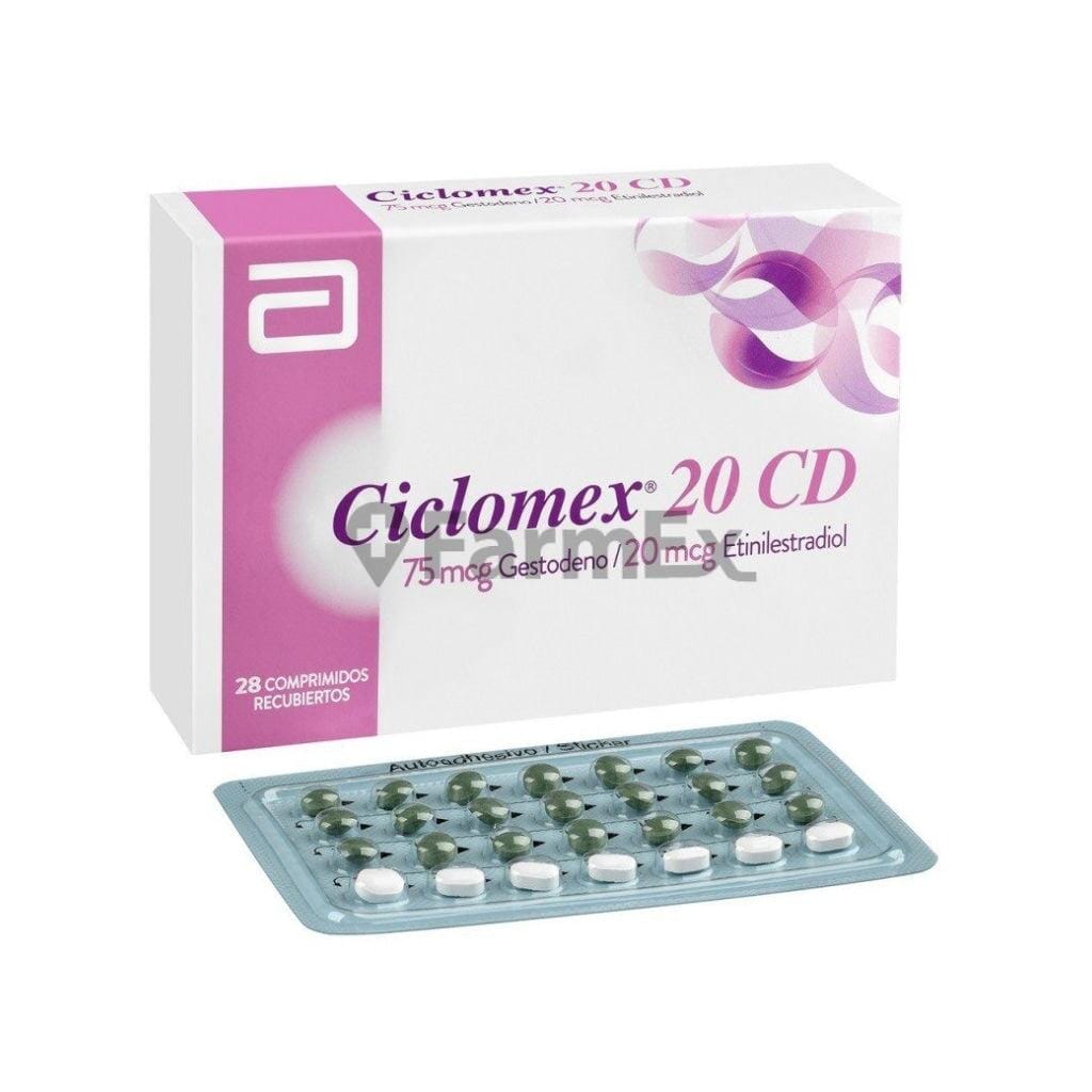 Ciclomex 20 CD x 28 comprimidos susc-1 de 4 meses Farmex-Suscripciones-Persistente 